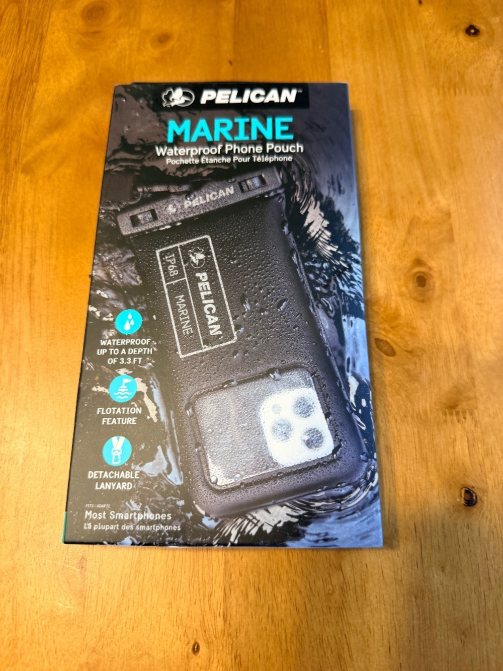 Pelican Marine Waterproof Phone Pouch in Black